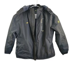 Outdoor Exploration Supersport Black Hooded Jacket
